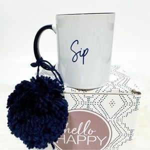 Thirty - One Hello Happy Mug with Pom